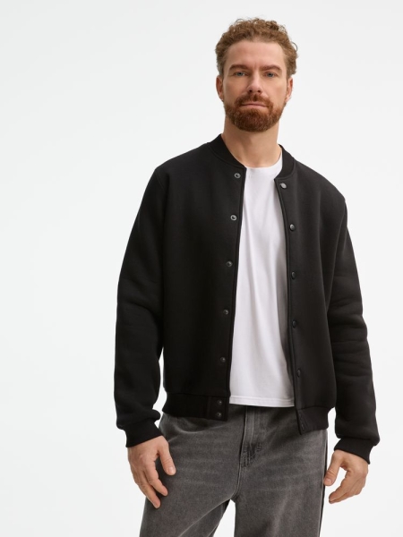 Бомбер унисекс AtmosWear, черный