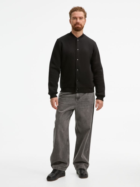 Бомбер унисекс AtmosWear, черный