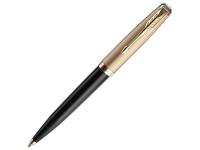 Шариковая ручка Parker 51 DELUXE BLACK GT, стержень: M, цвет чернил: black, в подарочной упаковке. Шариковая ручка Parker 51 DELUXE BLACK GT, стержень: M, цвет чернил: black, в подарочной упаковке.
