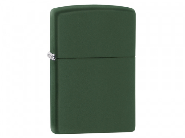 Зажигалка ZIPPO Classic с покрытием Green Matte, латунь/сталь, зелёная, матовая, 38x13x57 мм