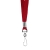 Лента с карабином Colorplan, красная