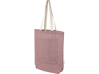 Эко-сумка Pheebs объемом 9 л из переработанного хлопка плотностью 150 г/м2 с передним карманом, heat Эко-сумка Pheebs объемом 9 л из переработанного хлопка плотностью 150 г/м2 с передним карманом, heat