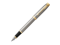 Перьевая ручка Parker IM Metal Brushed Metal GT, перо: F, цвет чернил: blue Перьевая ручка Parker IM Metal Brushed Metal GT, перо: F, цвет чернил: blue