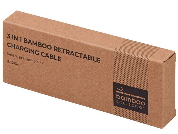 Универсальный кабель с ретрактором 3-в-1 «Retrax», черный