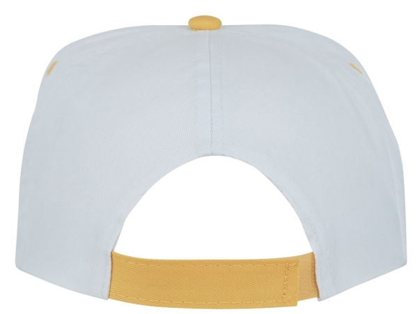 Пятипанельная двухцветная кепка Icarus, белый/желтый