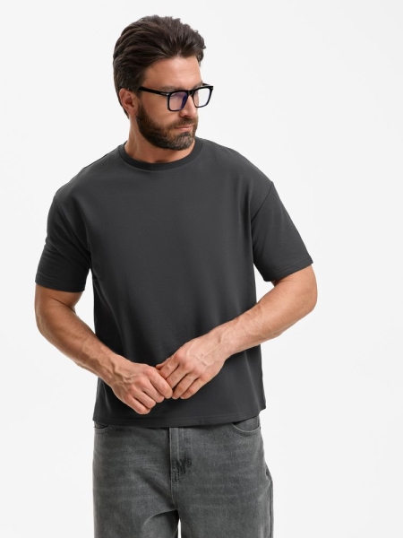 Футболка унисекс Durington, темно-серая (графит)