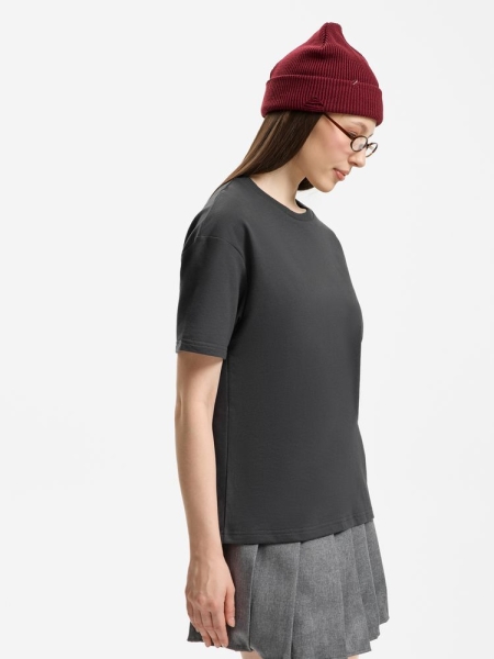 Футболка унисекс Durington, темно-серая (графит)