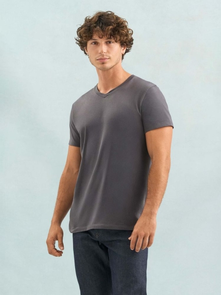 Футболка унисекс Regent с V-образным вырезом, красная