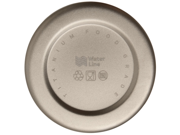 Бутылка для воды из титана "Titan", 750ml, темно-серый