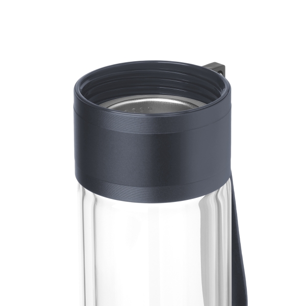 Бутылка стеклянная с двойными стенками Terso, синяя