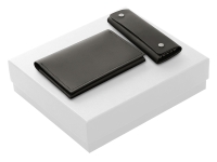 Подарочный набор Long River: обложка для паспорта, ключница (без лого Long River), белая коробка Подарочный набор Long River: обложка для паспорта, ключница (без лого Long River), белая коробка