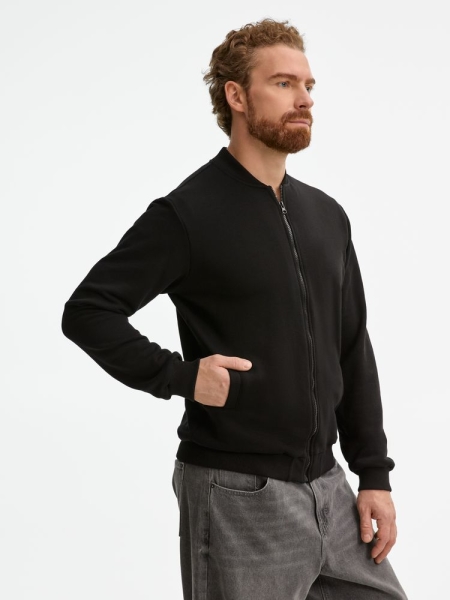 Бомбер унисекс Townie, черный