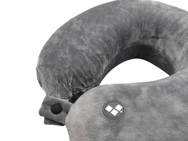 Подушка для путешествий с эффектом памяти Мемо "Drowsy" Grey