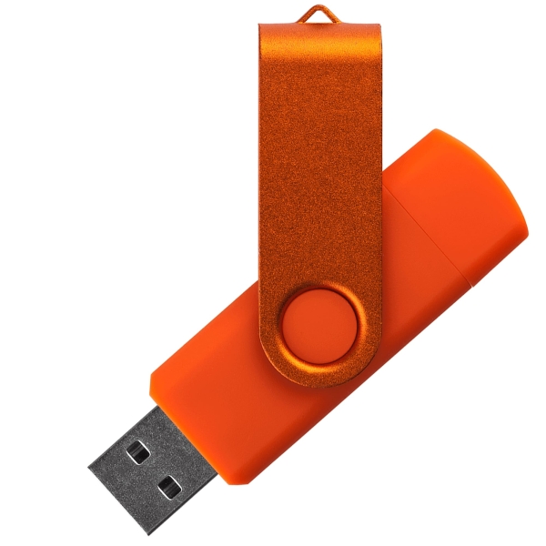 Флешка TWIST COLOR OTG Оранжевая 4018.05.32ГБ