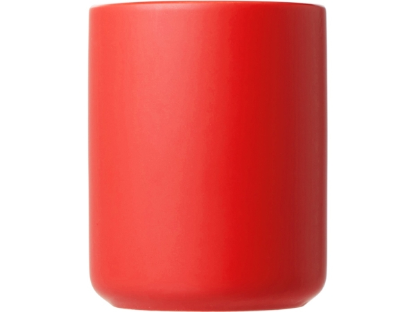 Кружка матовая с прямой ручкой "Axio", 360 мл, красный