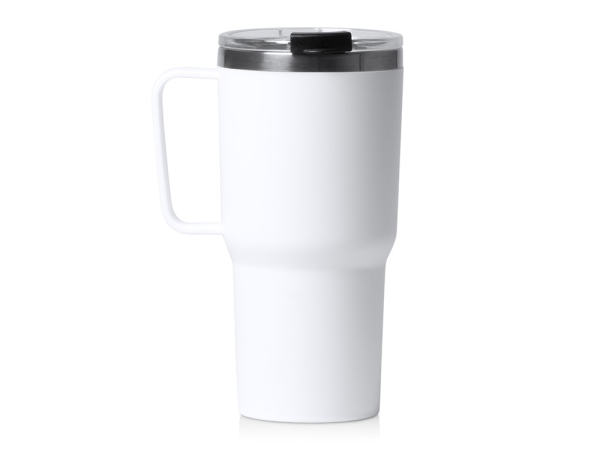 Термокружка «Кенчер» с двойными стенками из нержавеющей стали 304 и полипропилена, белый