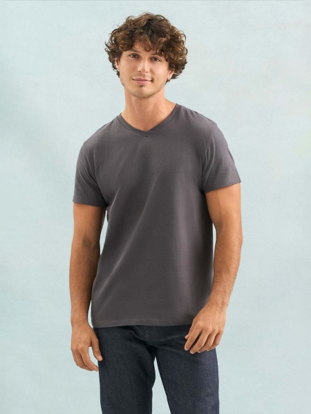 Футболка унисекс Regent с V-образным вырезом, ярко-синяя (royal)