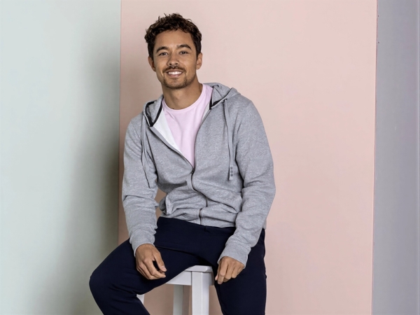 Толстовка «Арора» мужская с капюшоном, зеленый лесной