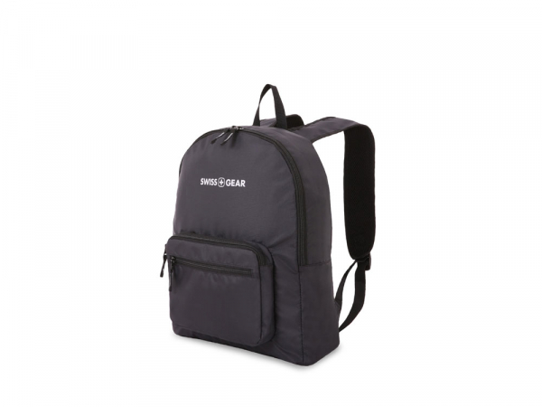 Рюкзак SWISSGEAR складной, полиэстер, 33,5х15,5x40 см, 21 л, черный