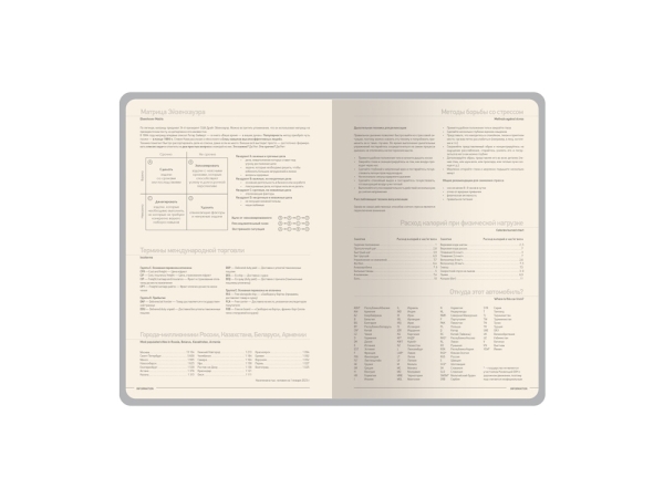 Ежедневник недатированный А5 "Megapolis Nappa", темно-синий navy