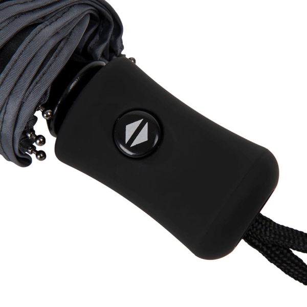 Зонт LONDON складной, автомат; темно-серый; D=100 см; 100% полиэстер