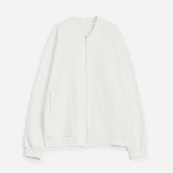 Бомбер унисекс Townie, молочно-белый