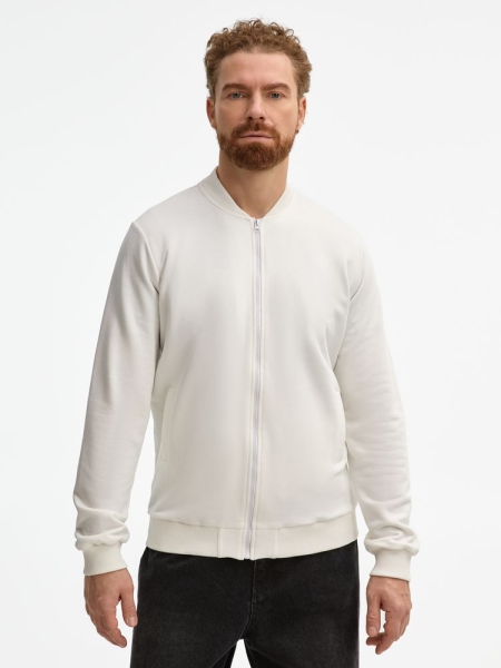 Бомбер унисекс Townie, молочно-белый