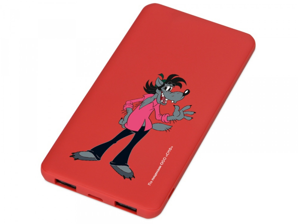 Внешний аккумулятор "Ну, погоди!", 5000 mAh, красный