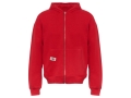 Толстовка оверсайз с капюшоном на молнии «Monaco», красный, лейбл, бренд тайп и термотрансфер