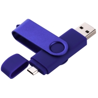 Флешка TWIST COLOR OTG Синяя 4018.01.32ГБ Флешка TWIST COLOR OTG Синяя 4018.01.32ГБ