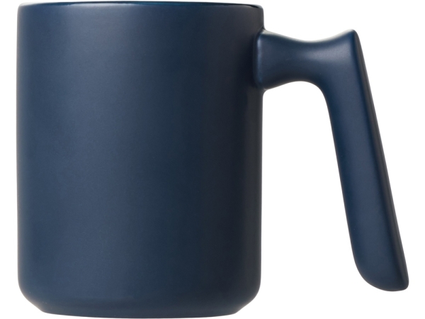 Кружка матовая с прямой ручкой "Axio", 360 мл, темно-синий