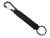 Брелок-веревочка "Austere" с карабином и кольцом, черный