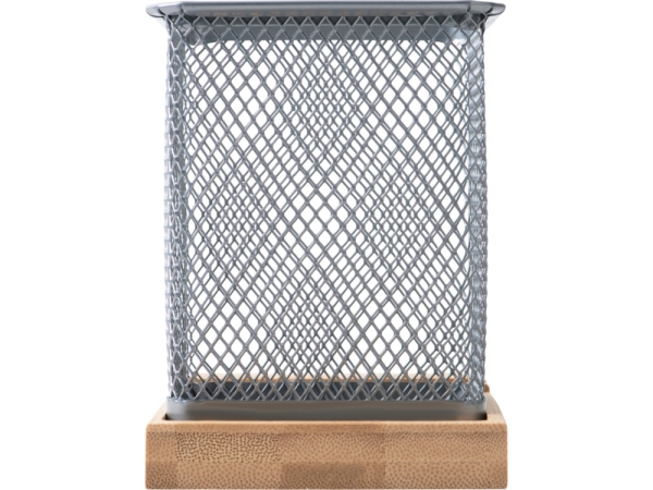 Подставка для ручек и телефона "Fika", натуральный/серый