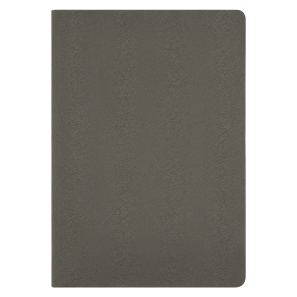 Ежедневник Latte soft touch недатированный, серый/красный