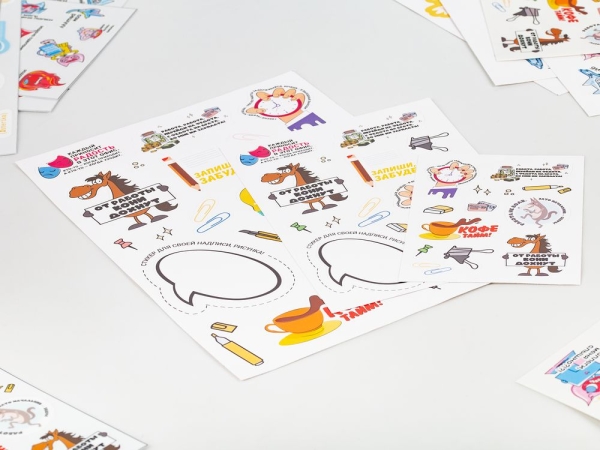 Наклейки из ПВХ Sticker Pack на заказ, L