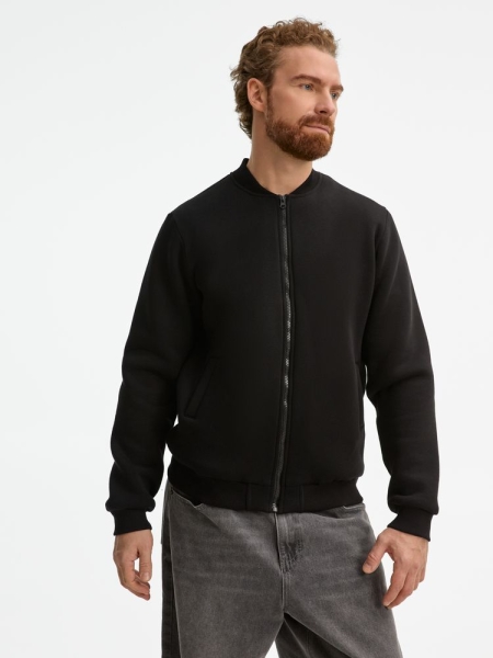 Бомбер унисекс Estado, черный