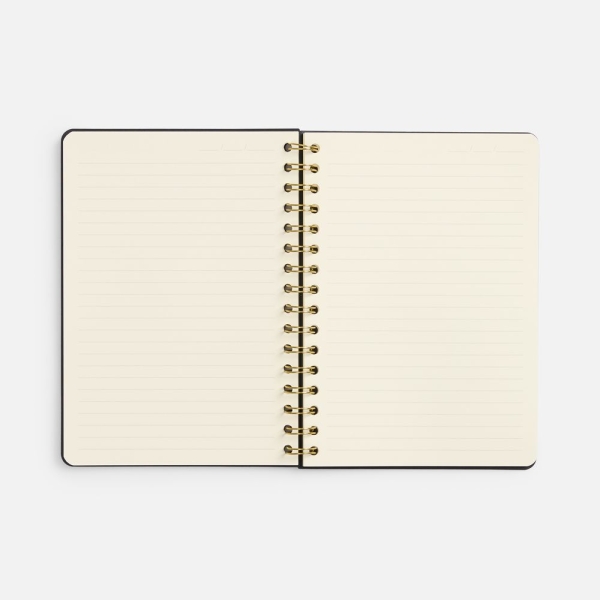 Ежедневник Spiral, недатированный, черный