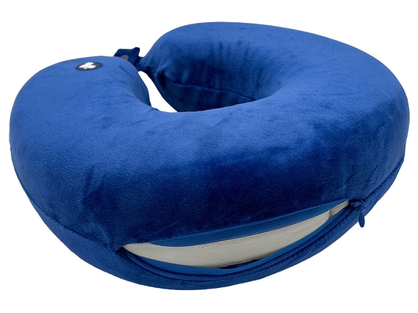 Подушка для путешествий с эффектом памяти Мемо "Drowsy" Royal Blue