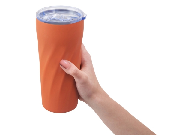 Подарочный набор "FAMILY" с термосом и термокружкой, оранжевый