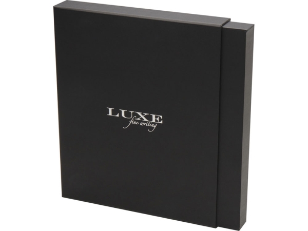 Набор Legato Elegance из блокнота формата А5 в твердой обложке и ручки-роллера, синий/синий