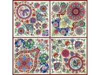 Платок “Русская эмаль” пёстрая 100% шёлк Платок “Русская эмаль” пёстрая 100% шёлк