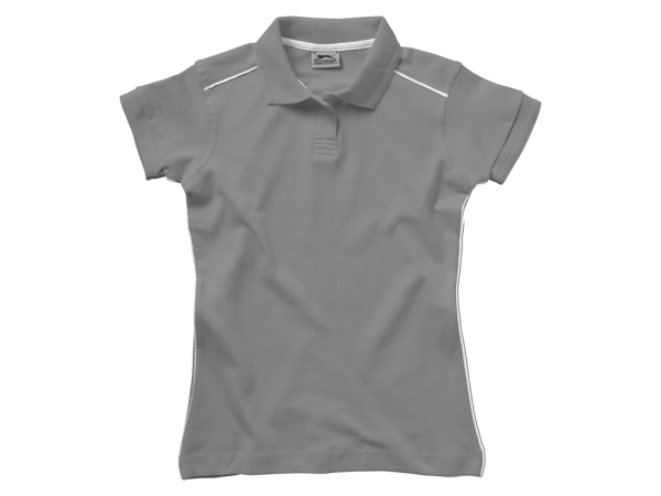 Рубашка поло Backhand женская, серый/белый