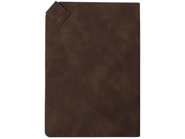 Блокнот А5 в гибкой обложке "Chaplin", шоколадный