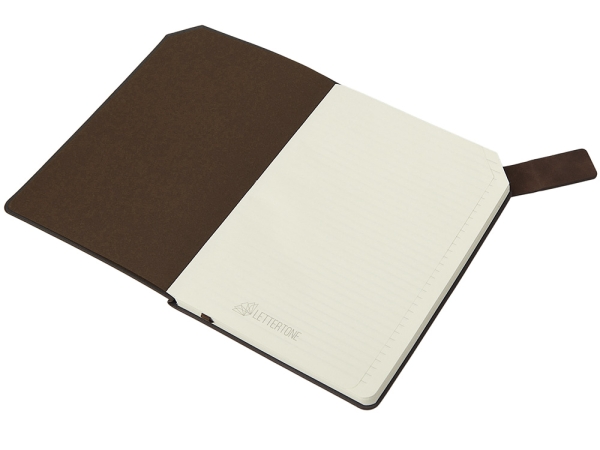 Блокнот А5 в гибкой обложке "Chaplin", шоколадный