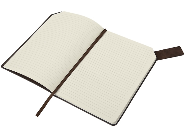 Блокнот А5 в гибкой обложке "Chaplin", шоколадный