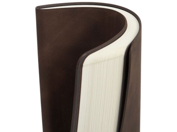 Блокнот А5 в гибкой обложке "Chaplin", шоколадный