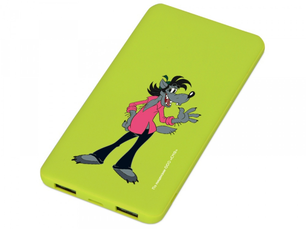 Внешний аккумулятор "Ну, погоди!", 5000 mAh, зеленое яблоко