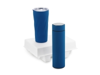 Подарочный набор "FAMILY" с термосом и термокружкой, синий Подарочный набор "FAMILY" с термосом и термокружкой, синий