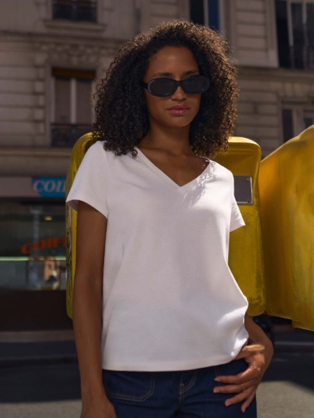 Футболка женская Regent Women с V-образным вырезом, черная