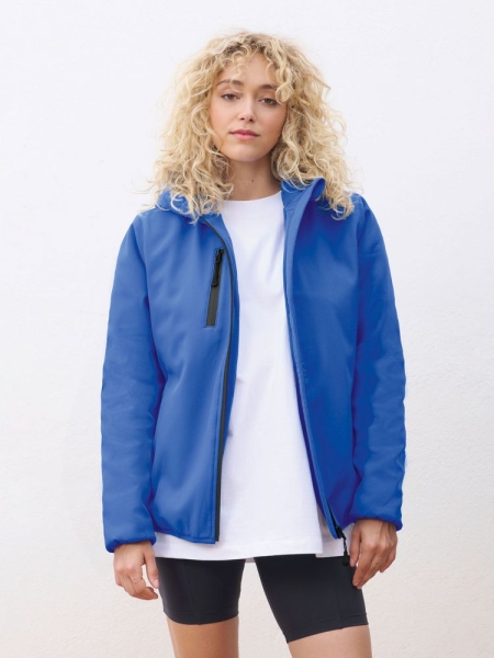 Куртка софтшелл с капюшоном женская Falcon Women, темно-серая